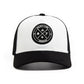 White & Black Summer Mesh Snapback Icon Cap