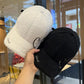 Black Winter Embroidery Letter Baseball Cap