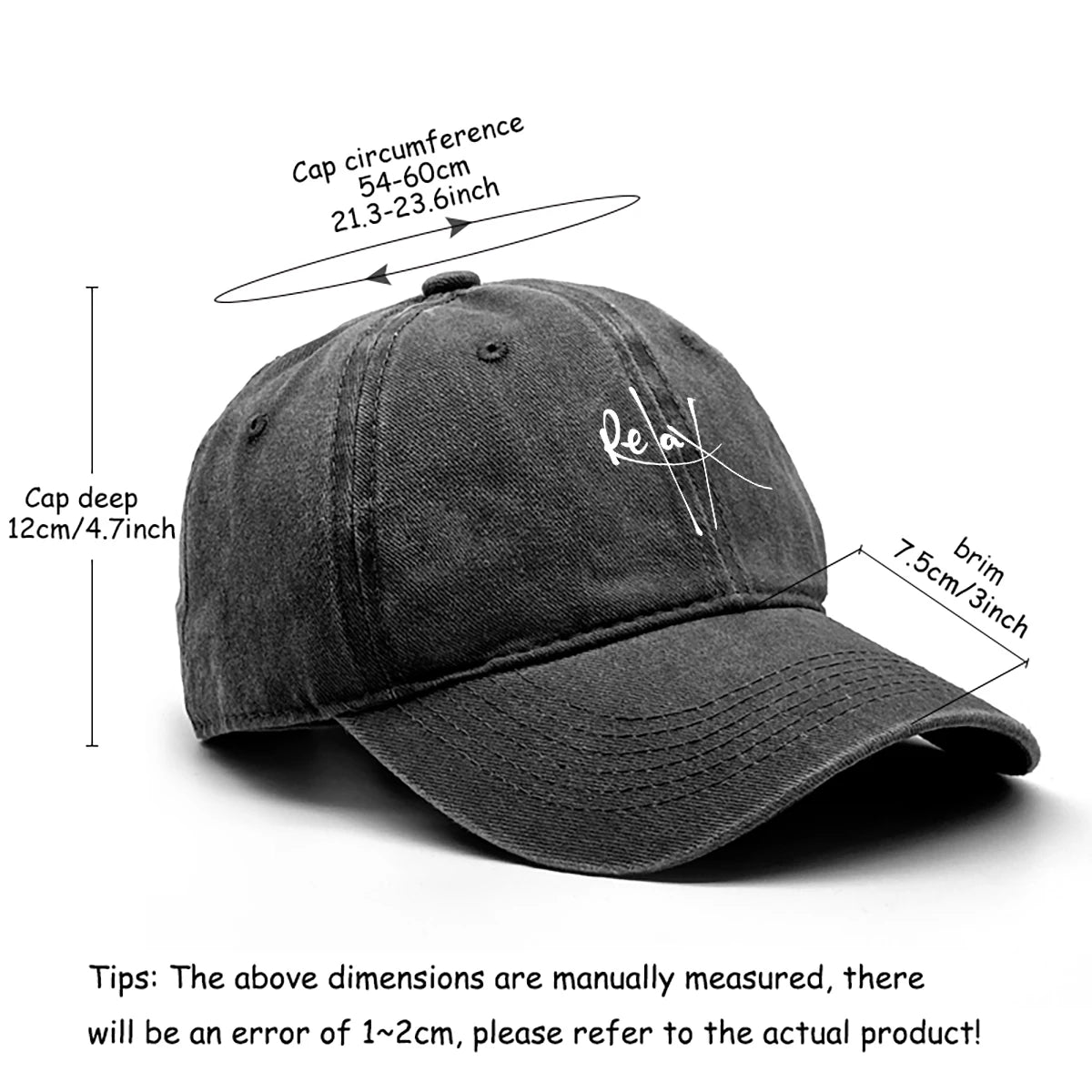 Relax Vintage Washed Baseball Cap – Green