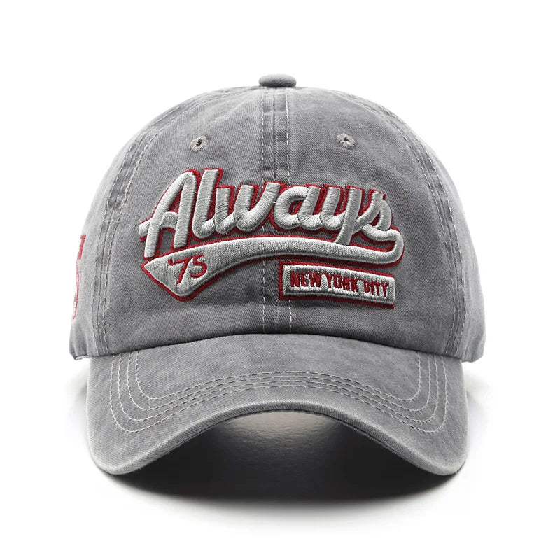 Gray Always 75 Vintage Baseball Cap