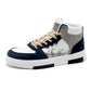 WaveLine™ Dark Blue High-Top Sneakers