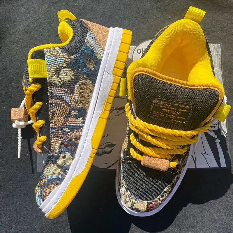 ArtFlow™ Yellow Urban Rope Sneakers