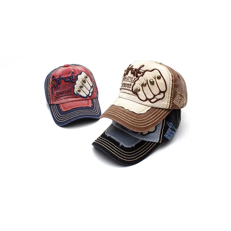 Coffee Fist Rivet Patch Baseball Cap