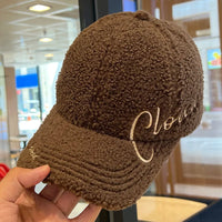 The Cozy Letter Cap - Brown