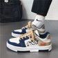 Men’s Blue Canvas Low-Top Sneakers