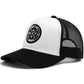 White & Black Summer Mesh Snapback Icon Cap