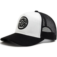 The Suede Patch Cap - White & Black