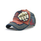 Dark Blue Fist Rivet Patch Baseball Cap