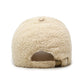 Beige Teddy Plush Warm Baseball Cap