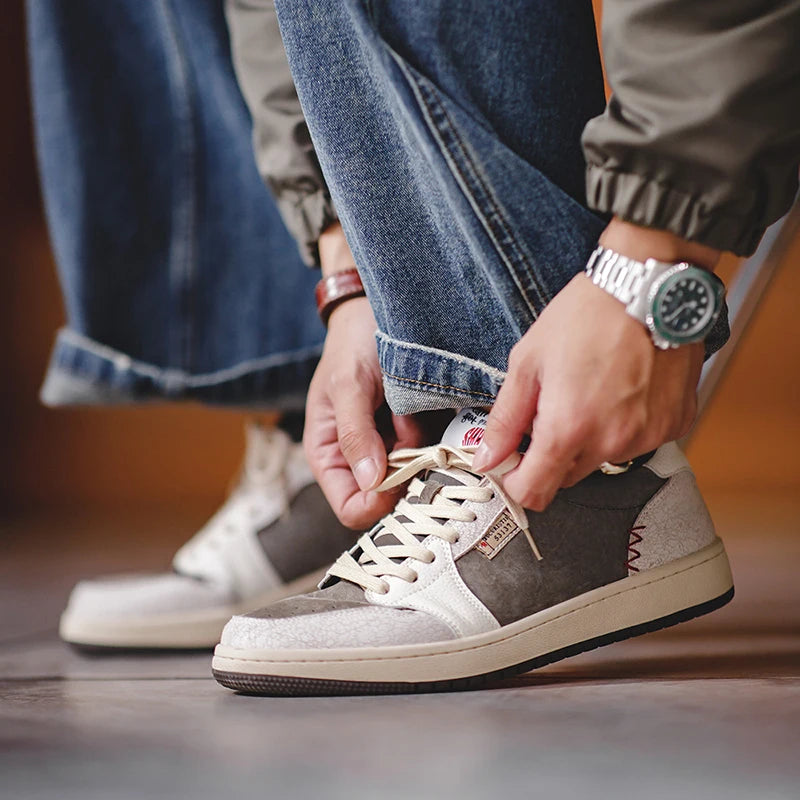 MRA Cartoon Embroidered Retro Sneakers