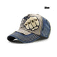 Blue Fist Rivet Patch Baseball Cap