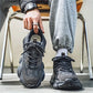 Men’s Grey Thick Sole Casual Sneakers